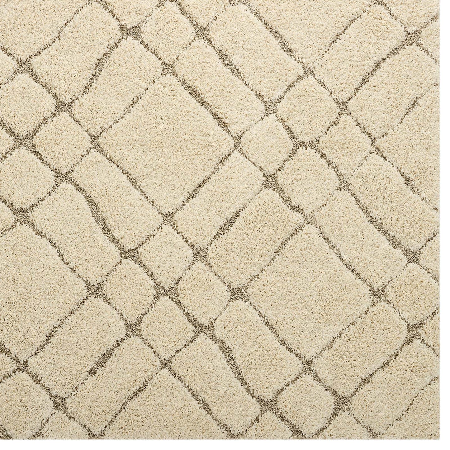 Jubilant Verona Abstract Geometric Shag 5x8 Area Rug