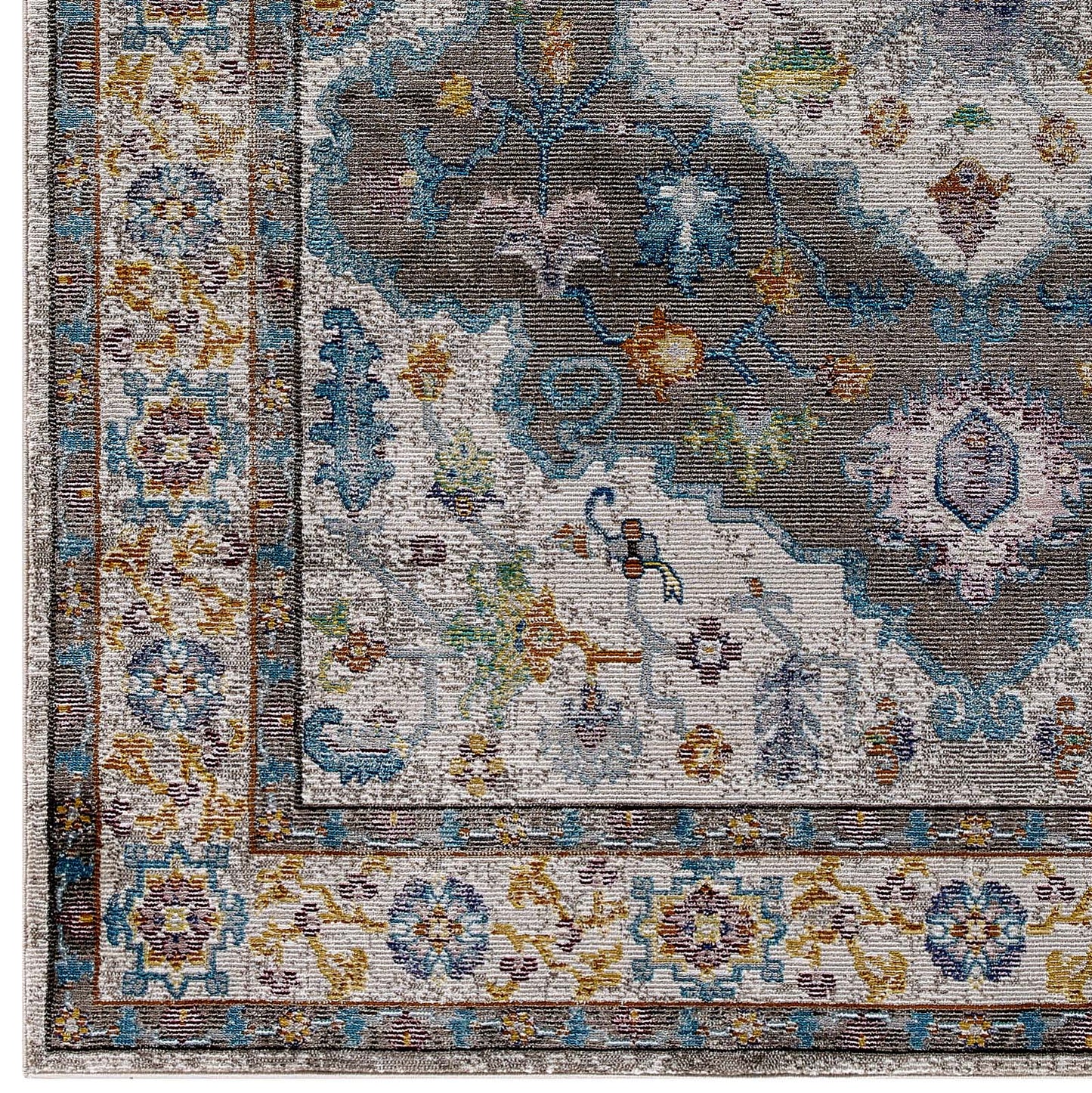 Success Anisah Distressed Floral Vintage Medallion 5x8 Area Rug