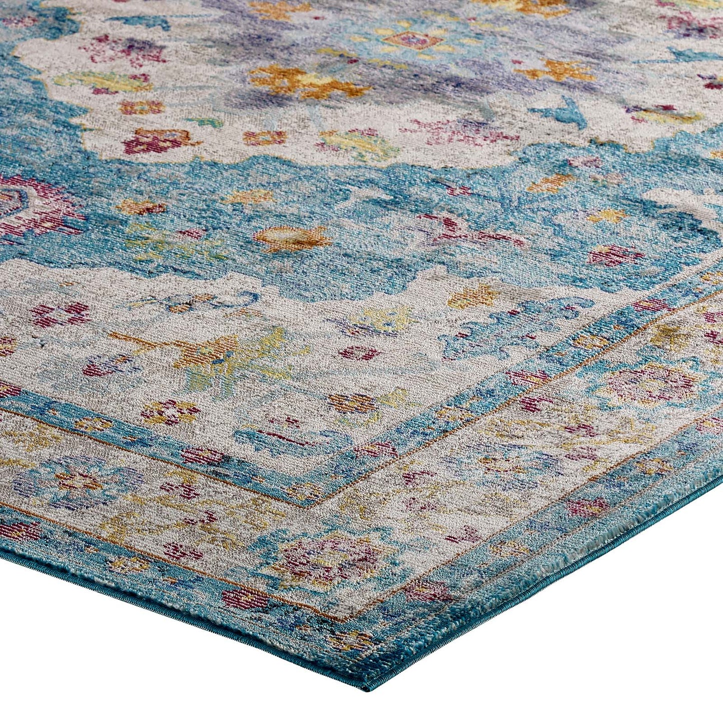 Success Anisah Distressed Floral Vintage Medallion 5x8 Area Rug