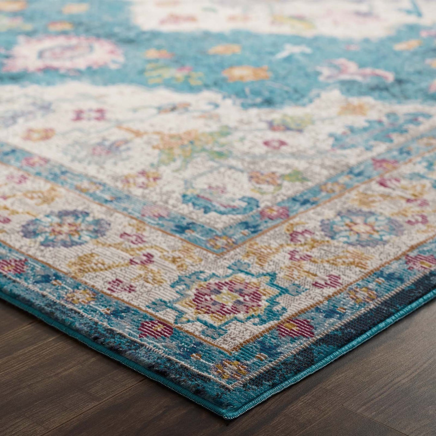 Success Anisah Distressed Floral Vintage Medallion 5x8 Area Rug