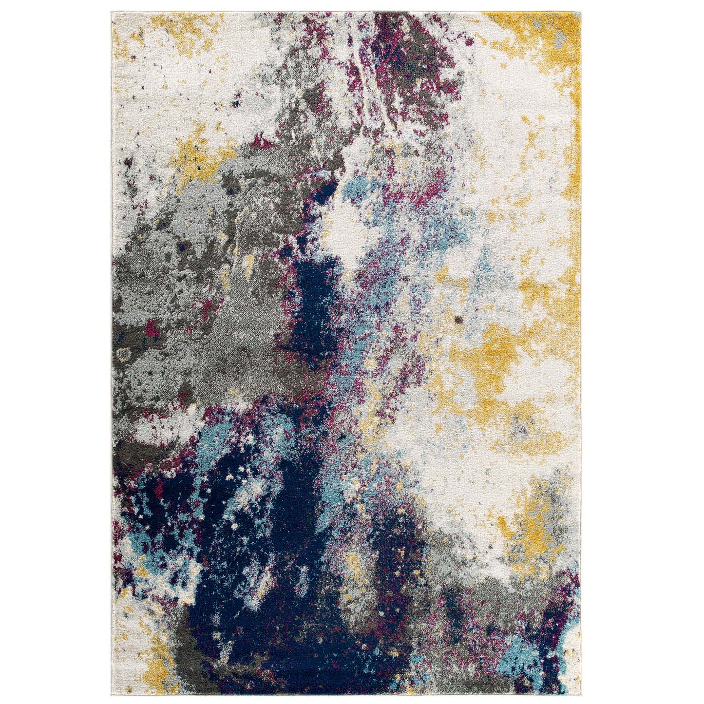 Tapis contemporain moderne abstrait Entourage Adeline 8x10 par Modway