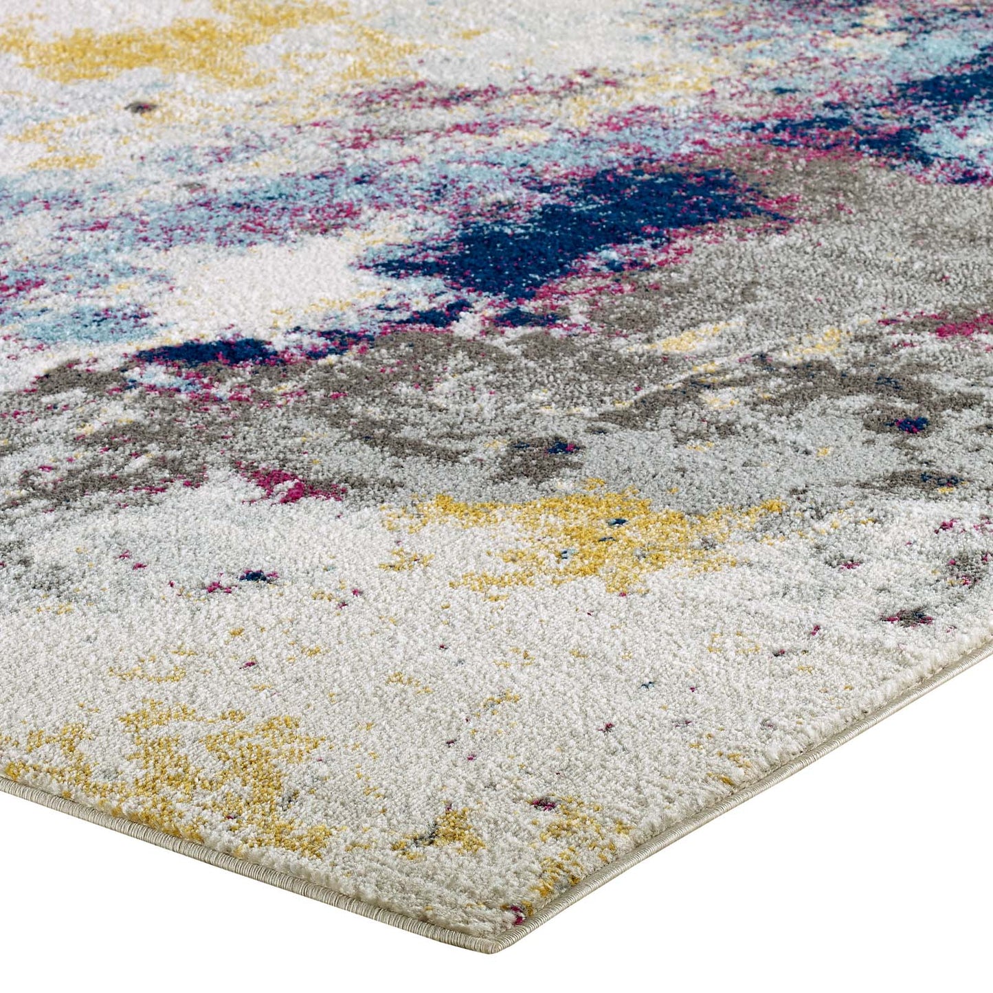 Tapis contemporain moderne abstrait Entourage Adeline 8x10 par Modway