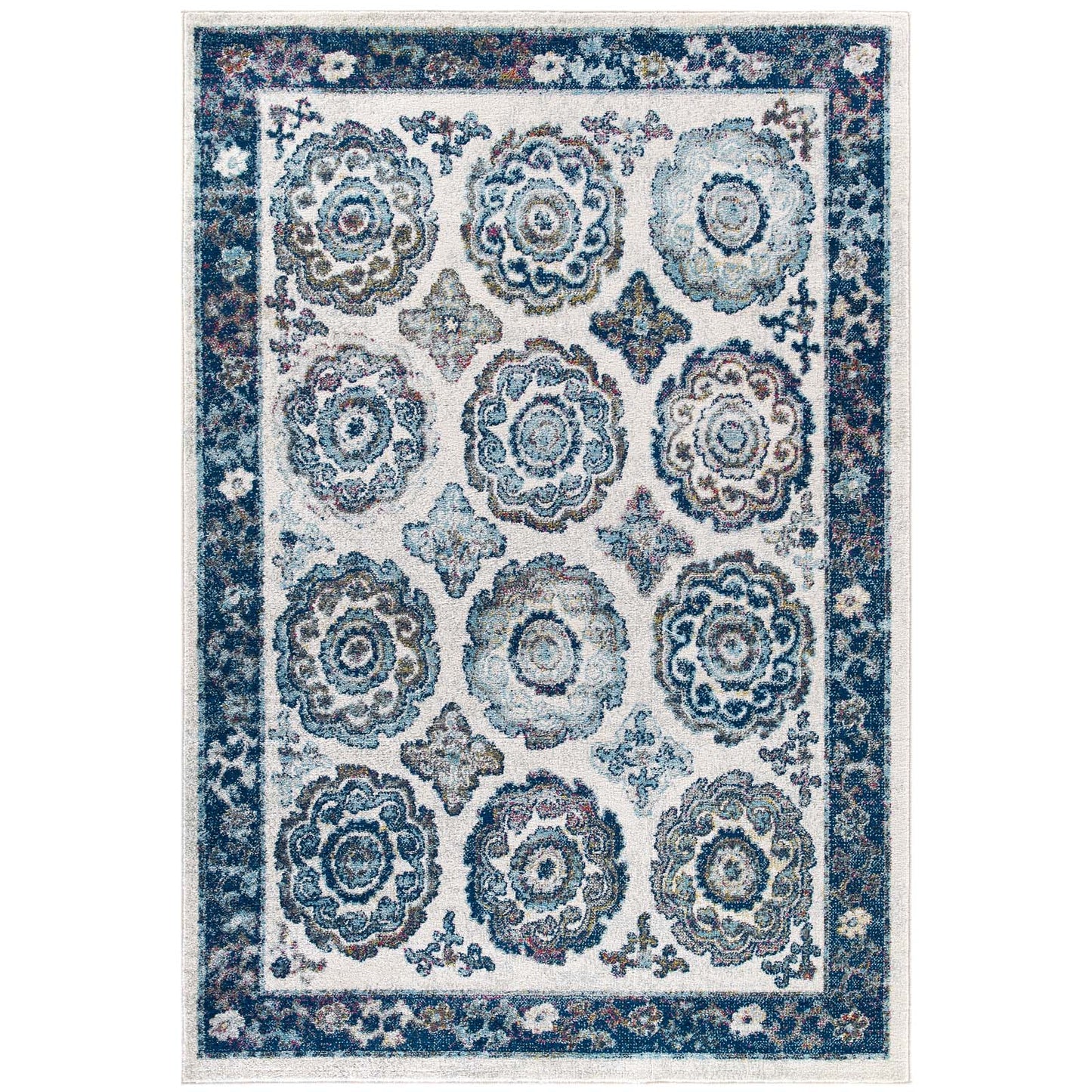 Tapis marocain à motif floral vieilli Entourage Odile 5x8 par Modway