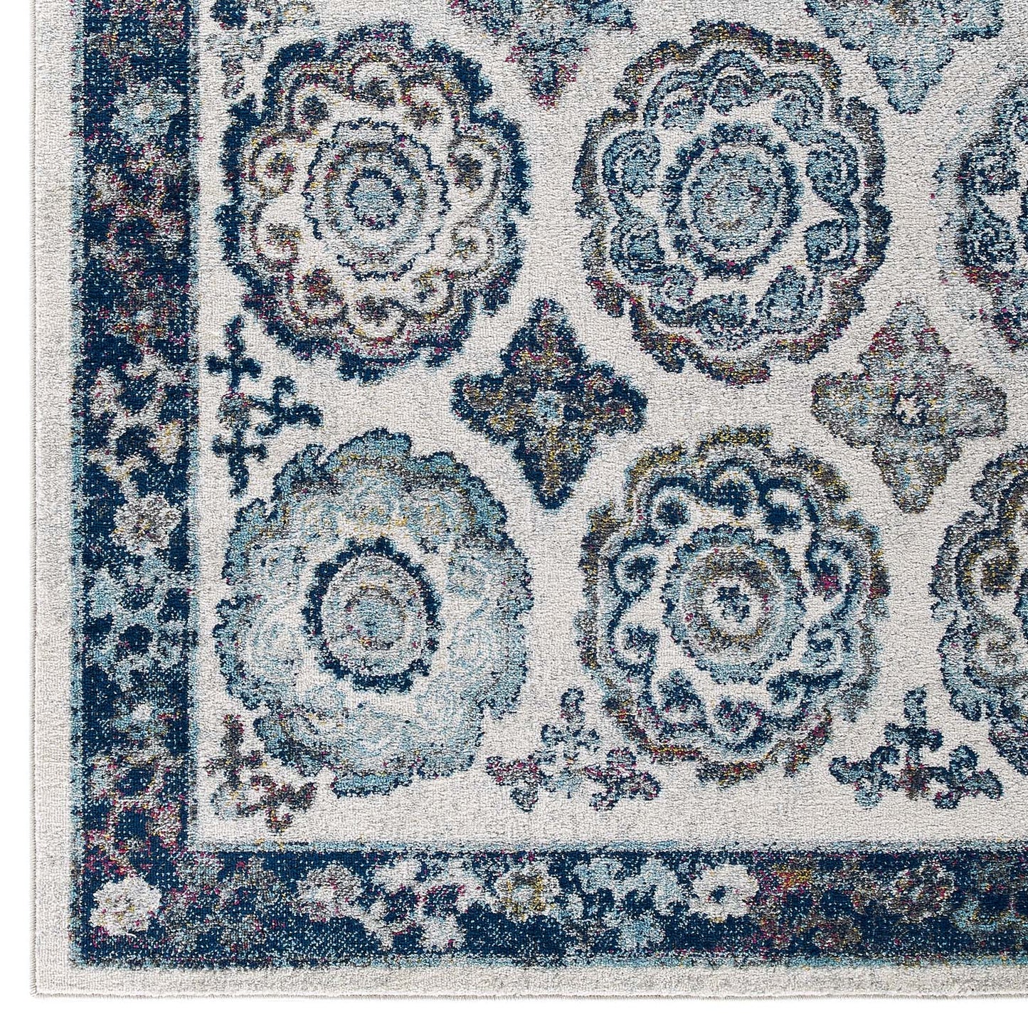 Tapis marocain à motif floral vieilli Entourage Odile 5x8 par Modway