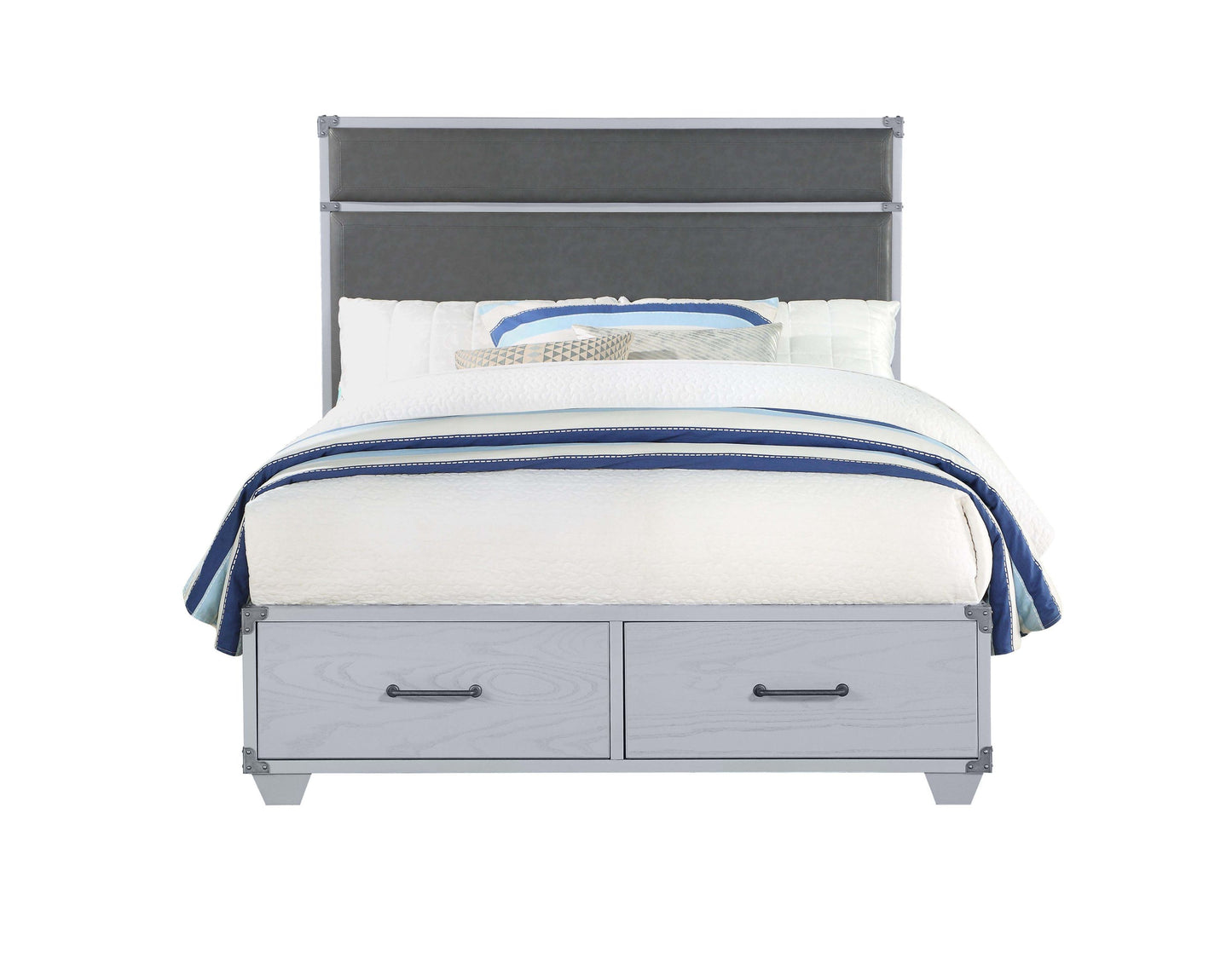 ACME Orchest Full Bed w/Storage, Gray PU & Gray 36135F