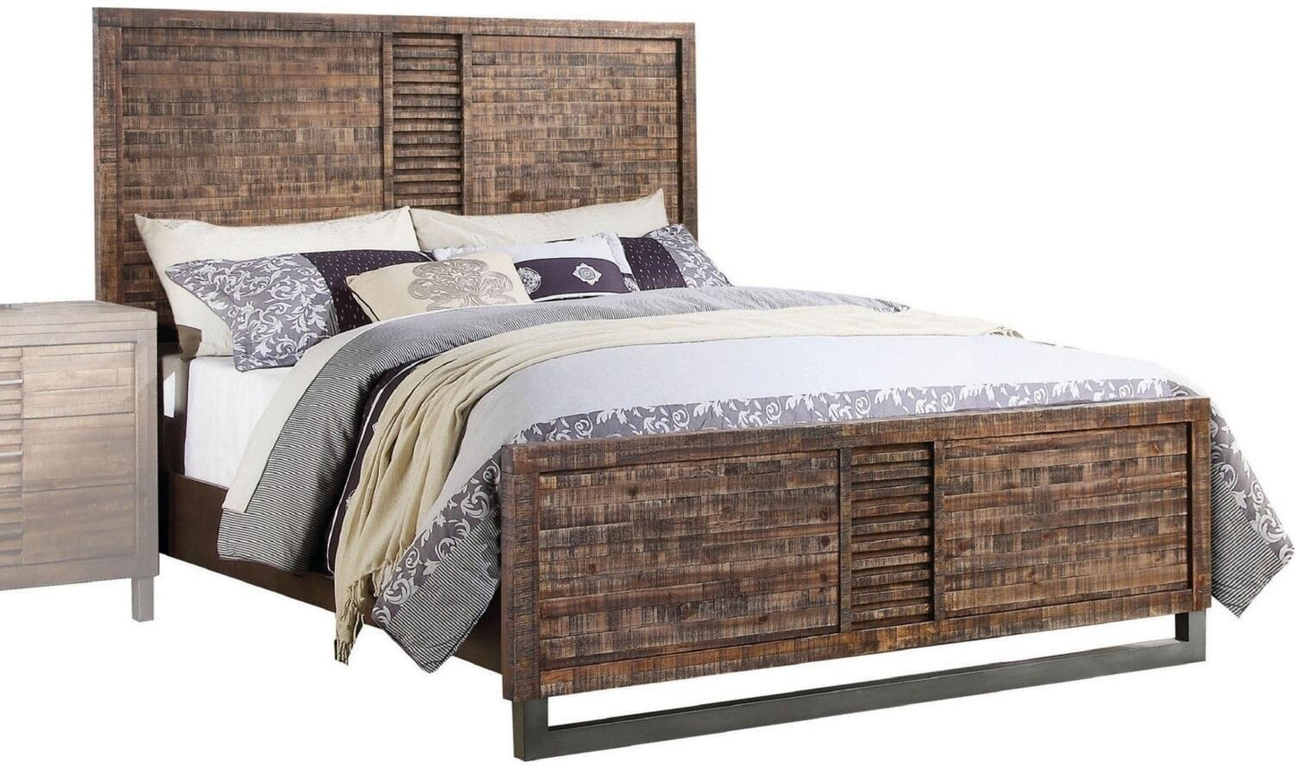 ACME Andria Queen Bed in Reclaimed Oak 21290Q