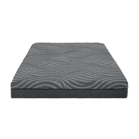 8-inch Queen Mattress Copper-Infused Memory Foam Hybrid Mattress, Gray, Mattress in a Box, Breathable fabric Cover, Plush Foam, Comfortable Mattress