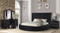 Queen 4 Pc Vanity Bedroom Set Made With Wood In Black Color