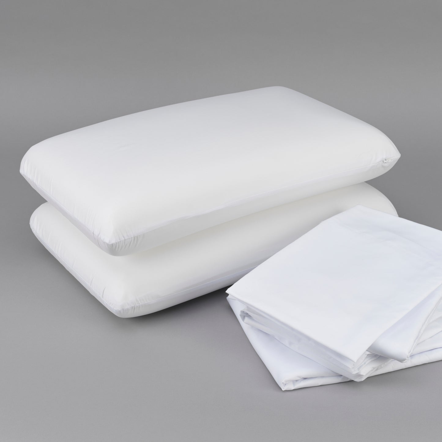 Cooling with HEIQ Bedding Bundle Cal King: Memory Foam Pillows, Sheet Set, Mattress Protector