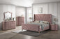 ACME Salonia Queen Bed, Pink Velvet BD01183Q