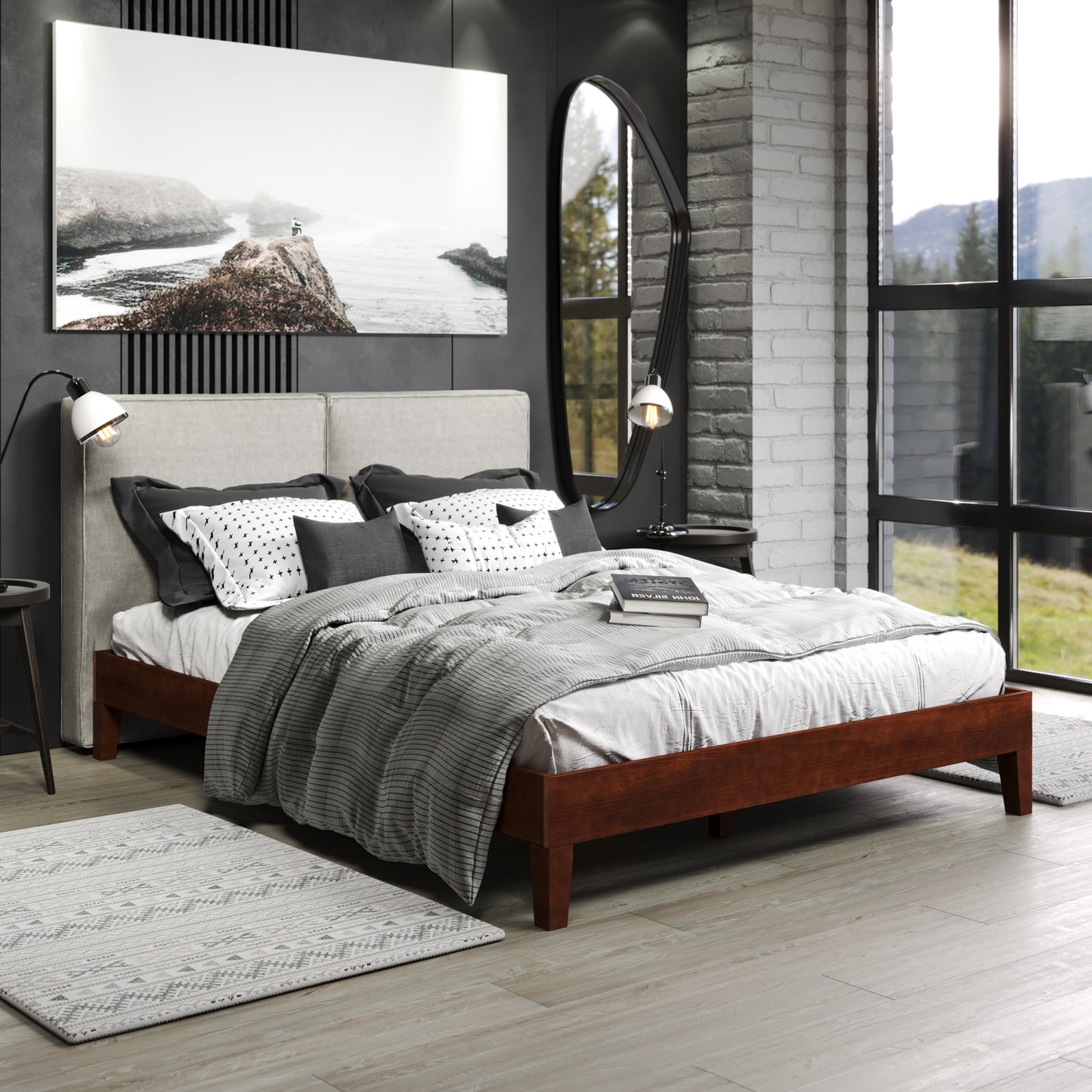 Nix - Queen Platform Bed - Natural