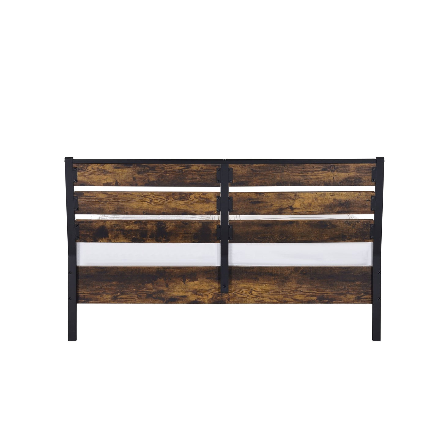 ACME Juvanth Eastern King Bed in Rustic Oak & Black Finish 24247EK