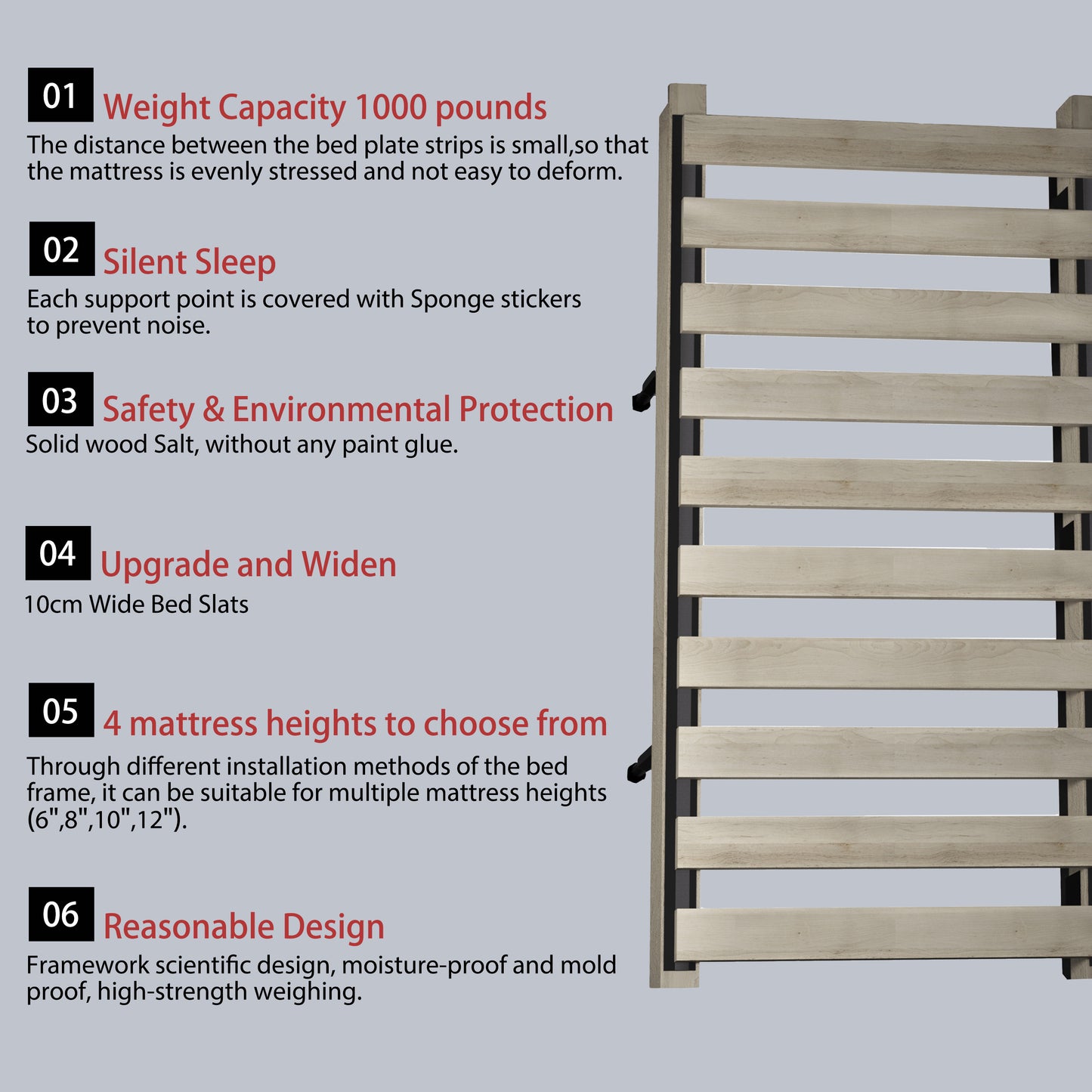 King Size Luxury Upholstered Platform Bed with Removable Cushion and Solid Wood Frame,suitable for Multiple heights of mattresses,DARK GREY