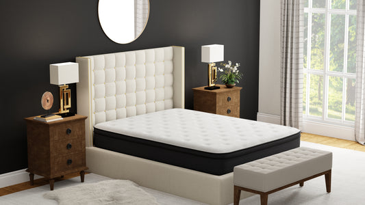 12" King Euro Top Hybrid Memory foam Mattress