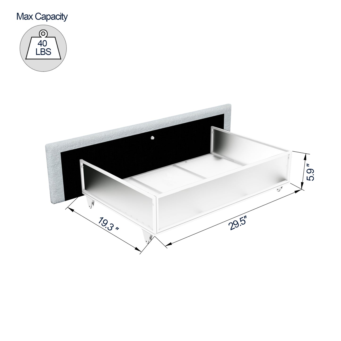 Identique au lit plateforme capitonné Queen Size Liv ivoire avec 4 tiroirs de rangement brevetés, tête de lit capitonnée incurvée et cousue, support de matelas à lattes en bois, pas besoin de sommier