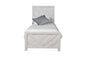 Modern Style Twin Bed Made with Wood in Gray