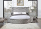 ACME Gaiva Eastern King Bed w/Storage, Gray Velvet BD00966EK