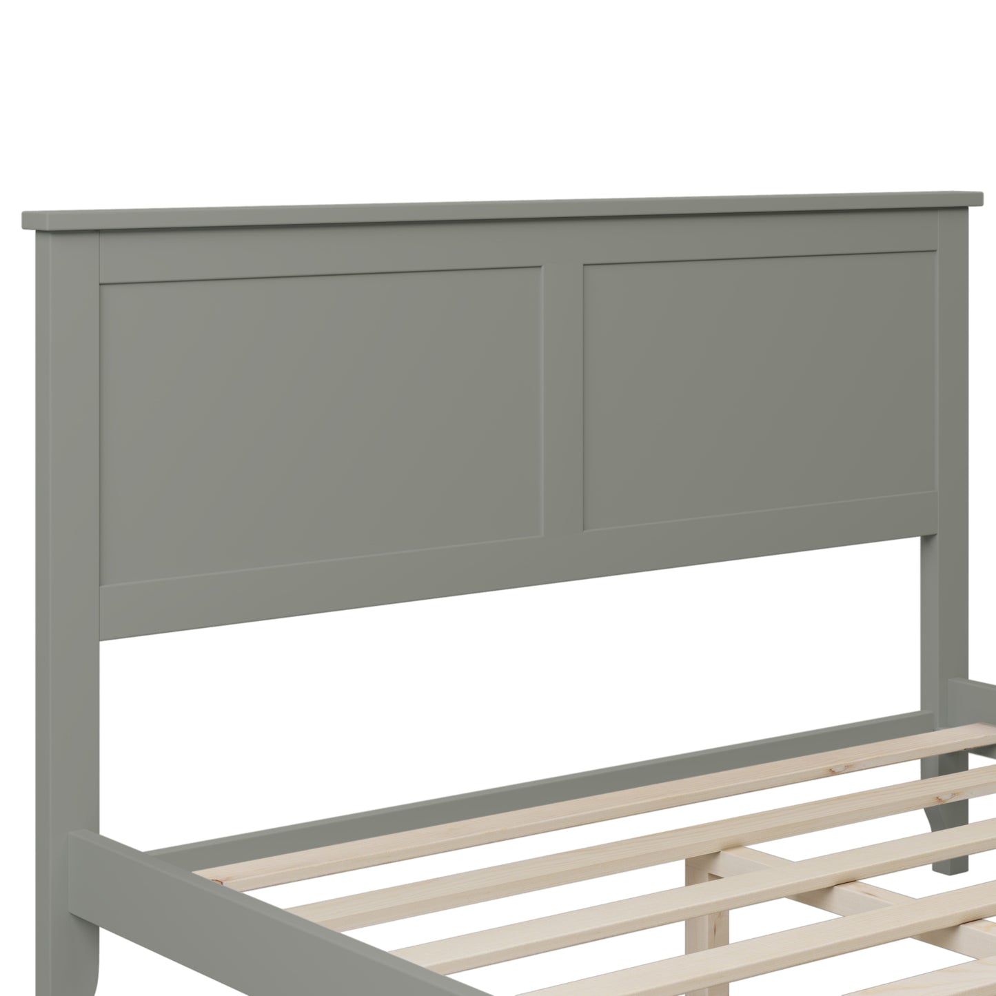 Modern Gray Solid Wood Full Platform Bed(old sku:WF283524AAE)