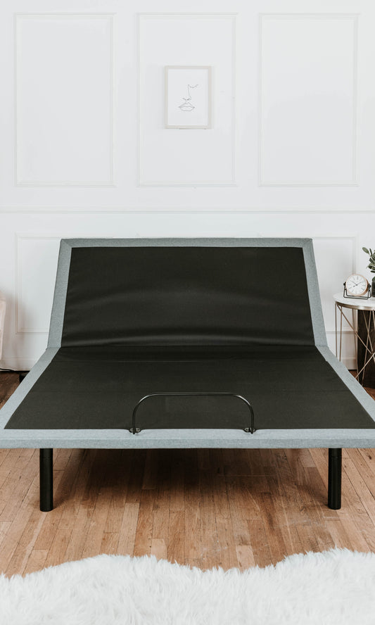 OS5 Black and Grey Flex Head Queen Adjustable Bed Base With Head and Foot Position Adjustments