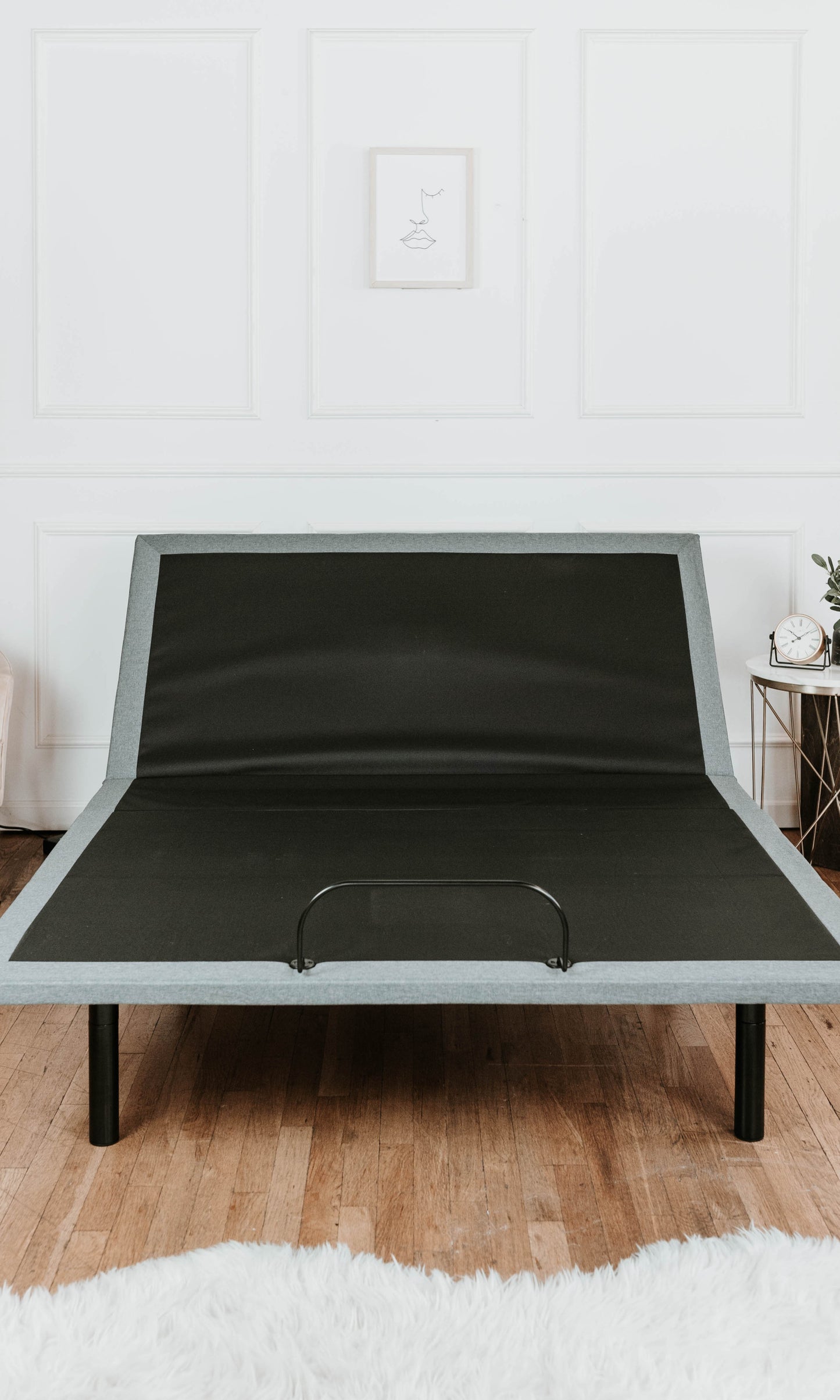 OS5 Black and Grey Full Adjustable Bed Base With Head and Foot Position Adjustments