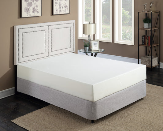 Super Plush 10 in. Medium Gel Memory Foam Mattress for California King Size Bed in a Box with Breathable White Aloe Vera Cover